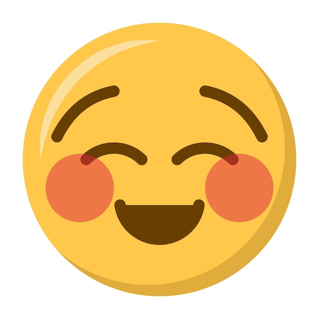 Face Souriante Avec Les Yeux Fermés Icône Emoji