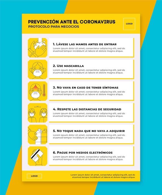 Vecteur façons d'empêcher la propagation du coronavirus