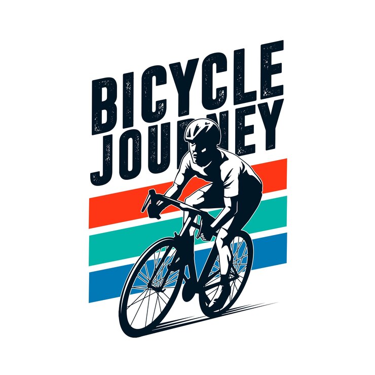Vecteur faire du vélo pour l'illustration de t-shirt