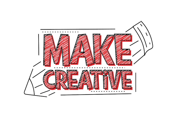 Vecteur faire une illustration de typographie créative
