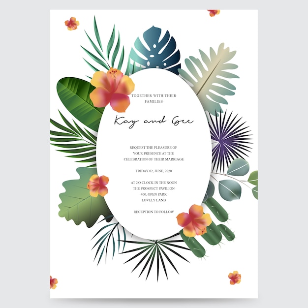 Faire-part De Mariage, Invitation Florale Merci, Conception De Carte Moderne Rsvp