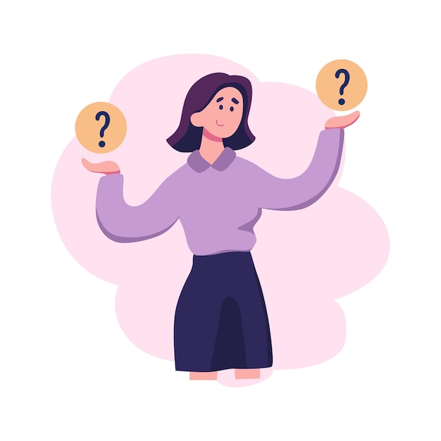 Faites le choix de la conception de vecteur d'illustration de style plat