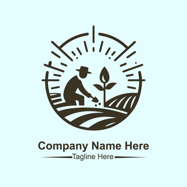 Vecteur faites le logo de l'agriculture ici