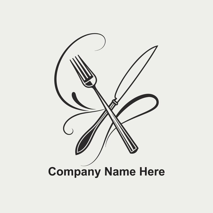 Vecteur faites le logo du restaurant ici