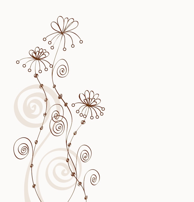 Vecteur fantaisie de fleurs