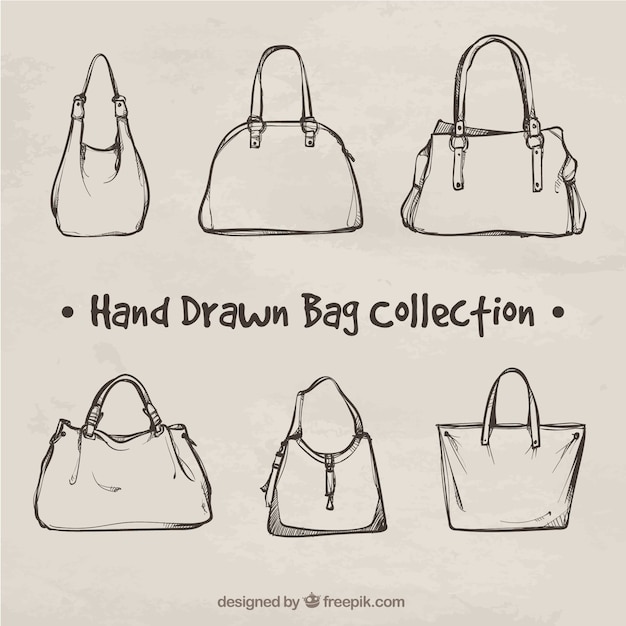 Fantastique Collection De Sacs Dessinés à La Main