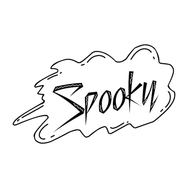 Fantôme De Dessin Animé Mignon Dans Un Style Doodle Halloween Fête Traditionnelle