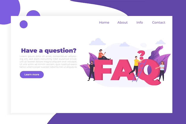 Faq, Questions Fréquemment Posées, Manuel D'utilisation Ou Guide, Concept De Centre De Support En Ligne.