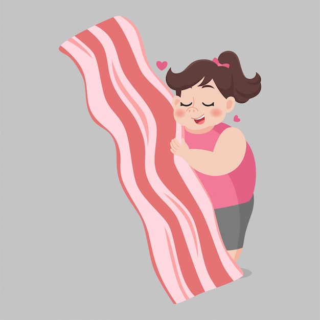 Fat Woman Love Bacon