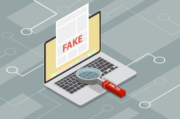 Fausses nouvelles ou numérisation de faits avec une loupe