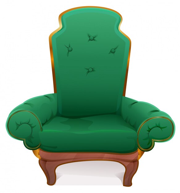 Fauteuil Vert. Meubles Rembourrés