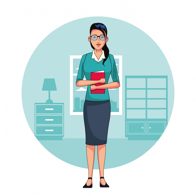 Femme d'affaires au bureau