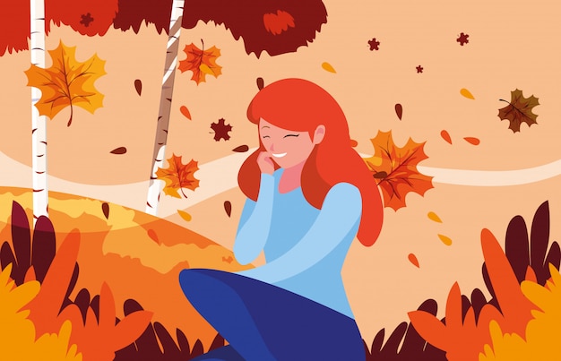 Femme En Automne