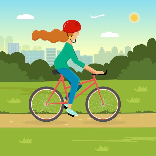 Femme, bicyclette