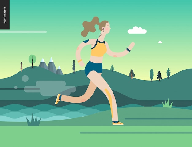 Femme coureur