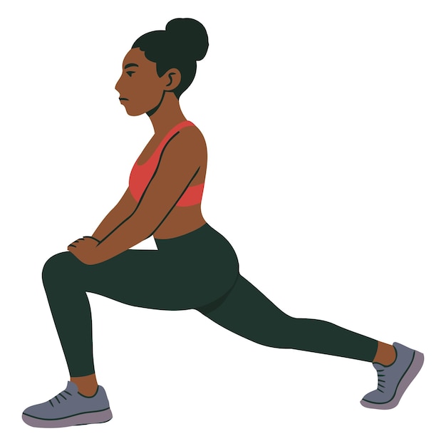Une femme effectuant un exercice de plongée en vêtements de sport