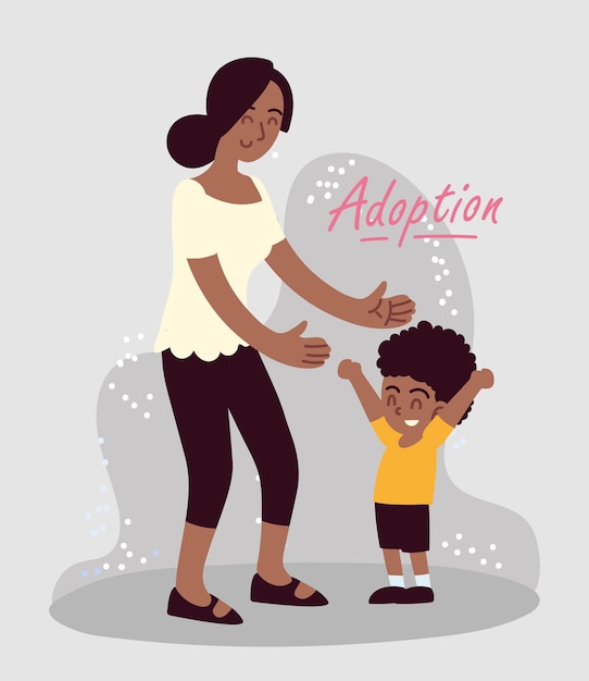 Femme Avec Fils Adoptif