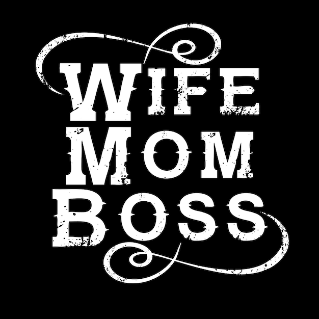 Vecteur femme mom boss