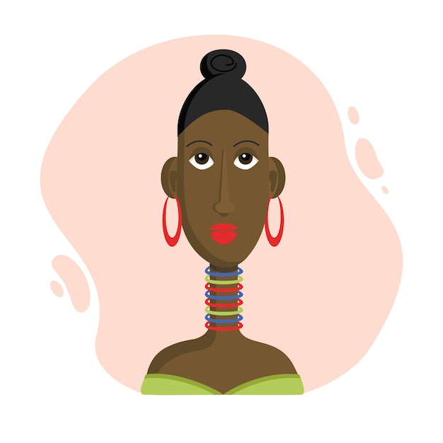 Vecteur femme noire