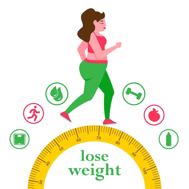 Femme Avec Une Obésité Problème De Poids Excessif Gros Soins De Santé Mode De Vie Malsain