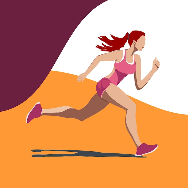 une femme qui fait du jogging le matin