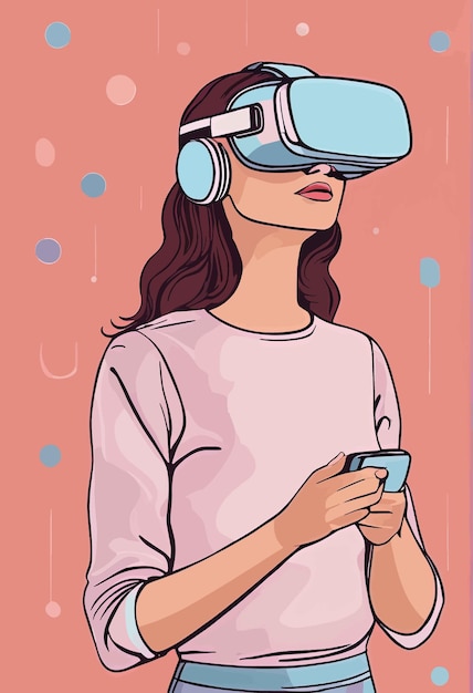 femme utilisant un casque de réalité virtuellefemme utilisant un casque de réalité virtuellefemme dans un casque vr virtuel