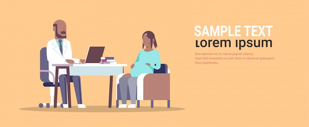 femme, visite, mâle, docteur, gynécologue, mener, grossesse, gynécologie, consultation, concept
