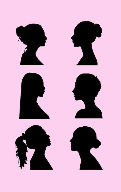 Vecteur femmes, silhouettes féminines