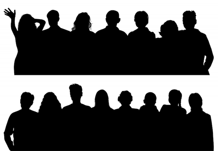 Vecteur femmes et silhouettes vectorielles