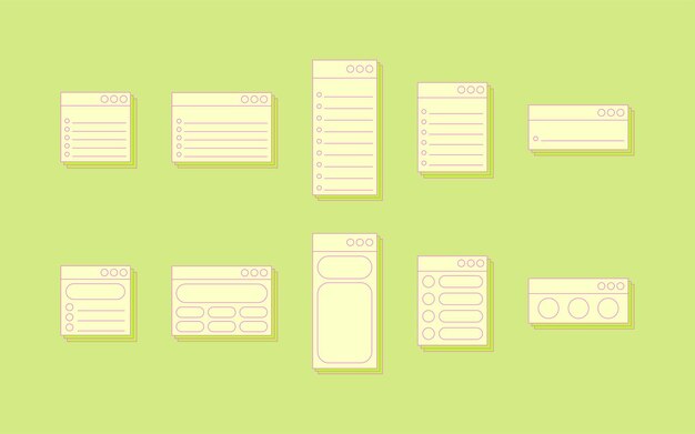 Fenêtre Collection de liste de notes