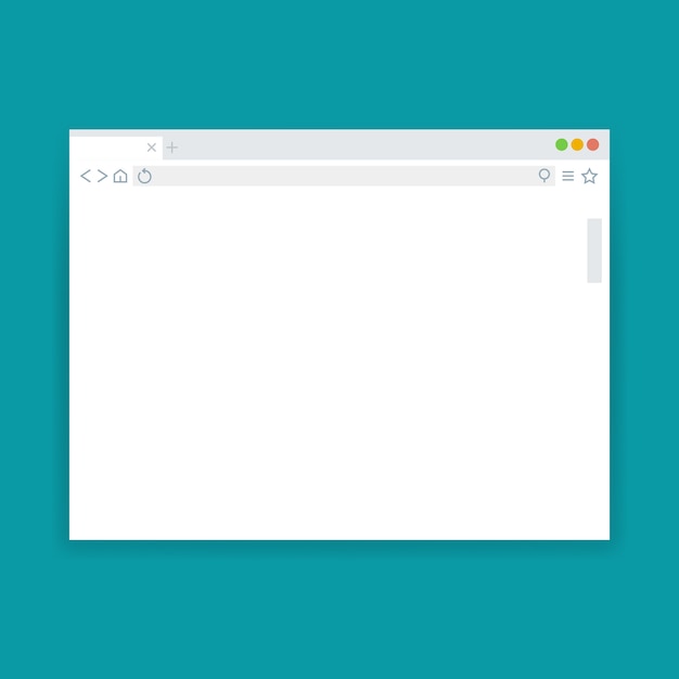 Fenêtre Du Navigateur, Modèle De Vecteur De Page Web Vierge