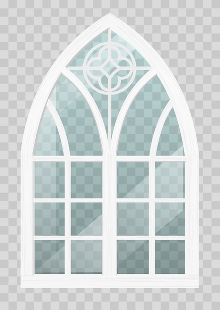 Fenêtre gothique en bois