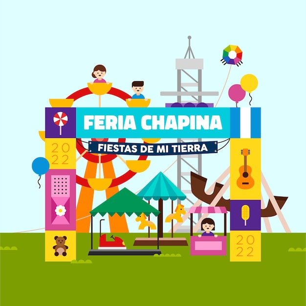 Vecteur feria tipica guatémala