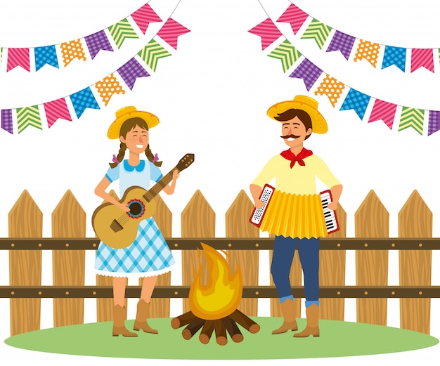 Festa Junina Cartoon