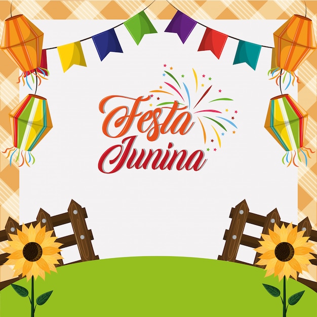 Festa Junina Concept Cartoon