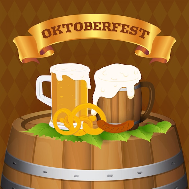 Vecteur festival de la bière oktoberfest