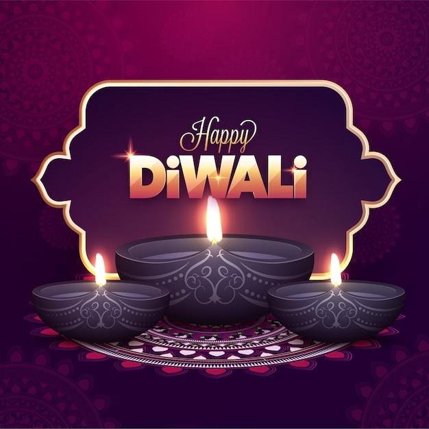 Festival Indien, Concept Happy Diwali.