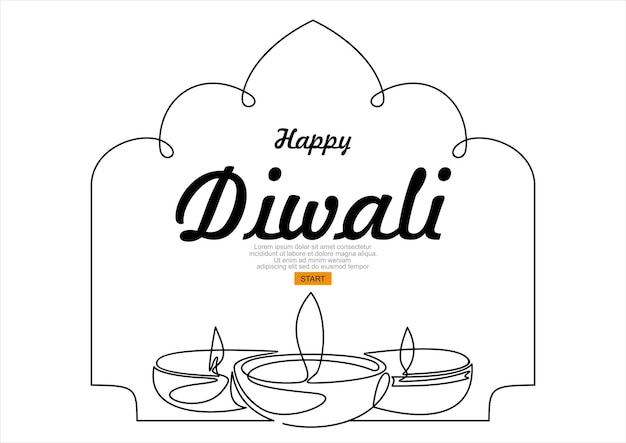 Vecteur festival indien happy diwali avec des accessoires de diwali fond de vacances
