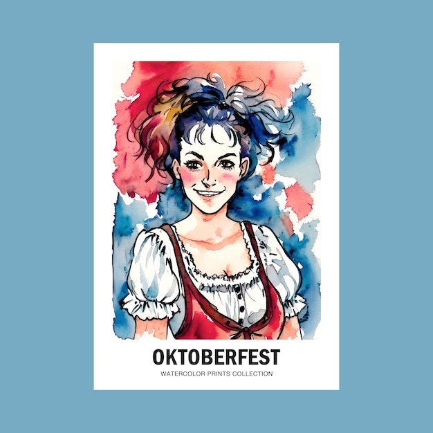 La fête de la bière de l'Oktoberfest est une impression d'art imprimable