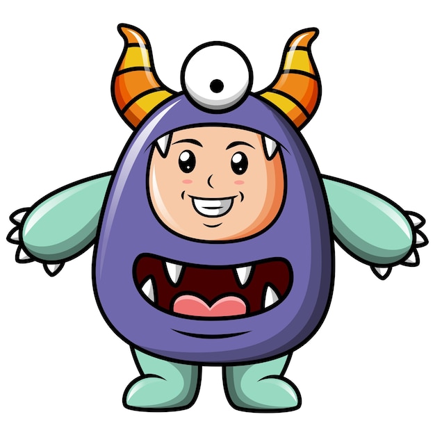 Fête des enfants Costume d'Halloween Mascarade pour enfants Personnages de dessins animés colorés