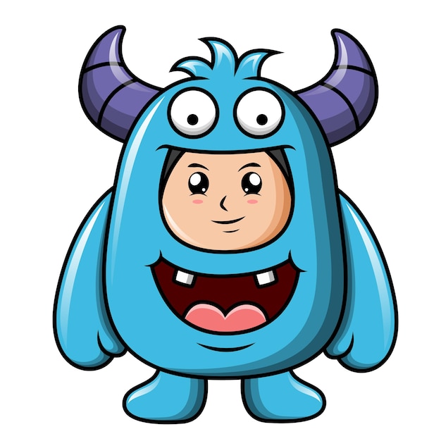 Fête des enfants Costume d'Halloween Mascarade pour enfants Personnages de dessins animés colorés