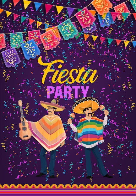 Vecteur fête de fête mexicaine de cinco de mayo