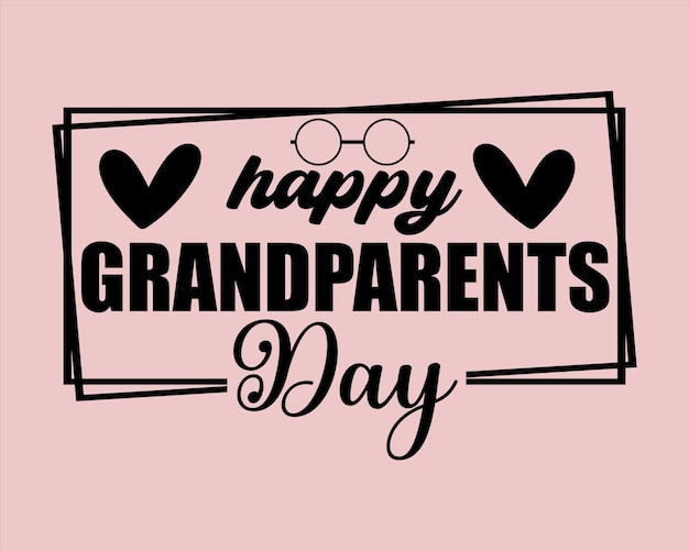 Vecteur fête des grands-parents svg design meilleur grand-mère svggrand-mère svggrand-parents day designgrandpa svg