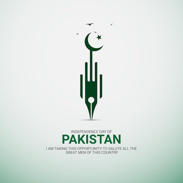 Fête De L'indépendance Du Pakistan, Design Créatif Pour Bannière, Art Vectoriel D'affiche