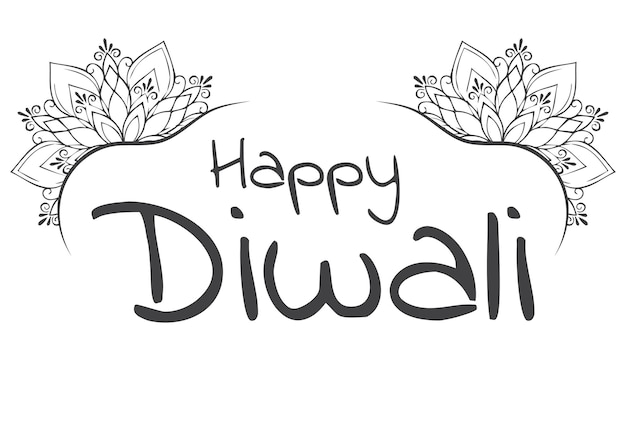Fête indienne du Diwali À l'arrière-plan de l'illustration vectorielle Bannière du Diwali