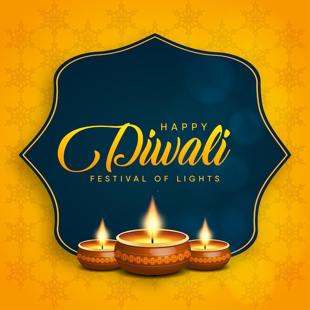 Fête indienne Joyeuse célébration de Diwali