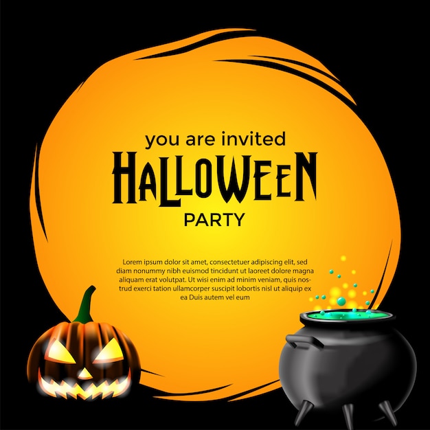 Fête D'invitation D'halloween