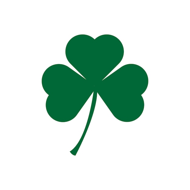 Vecteur la fête de saint-patrickemblèmes du trèfle à feuillesvecteur du trêvecharme de la chance