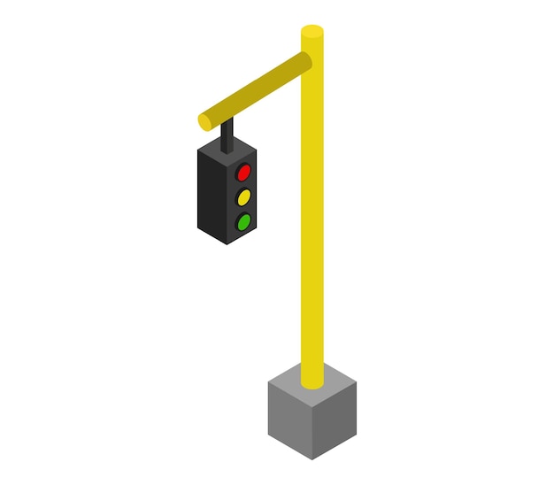 Feu De Circulation Isométrique