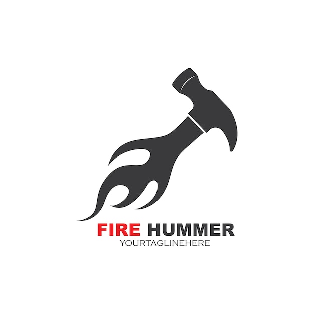 Feu Hummer Icône Logo Vector Illustration Modèle De Conception